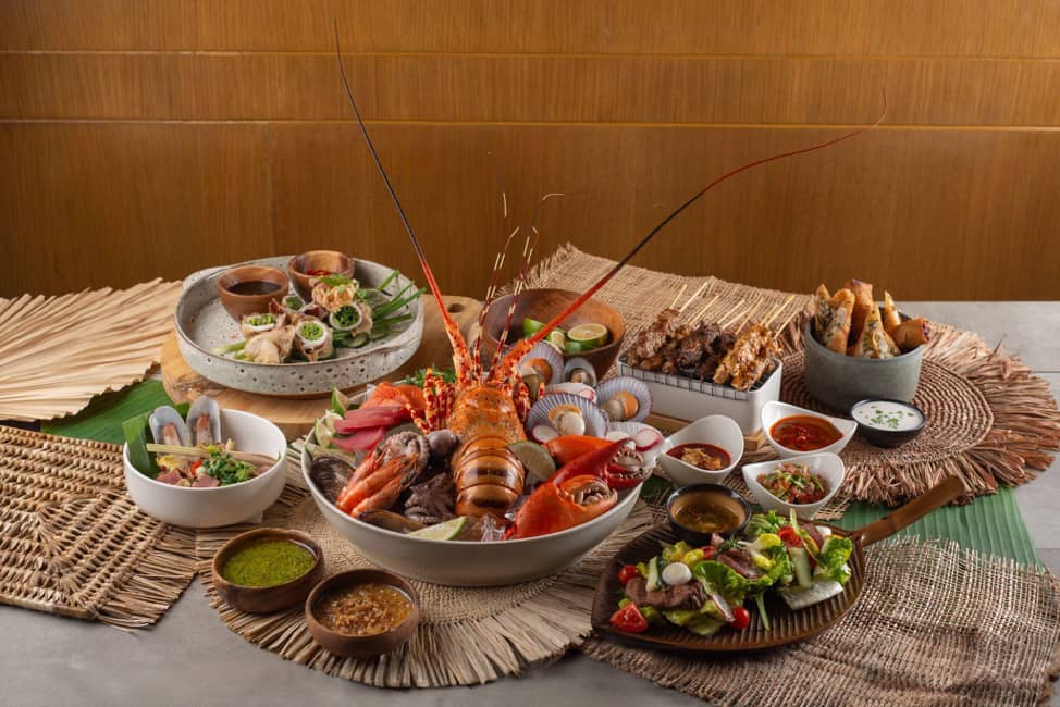 SEAFOOD platter.